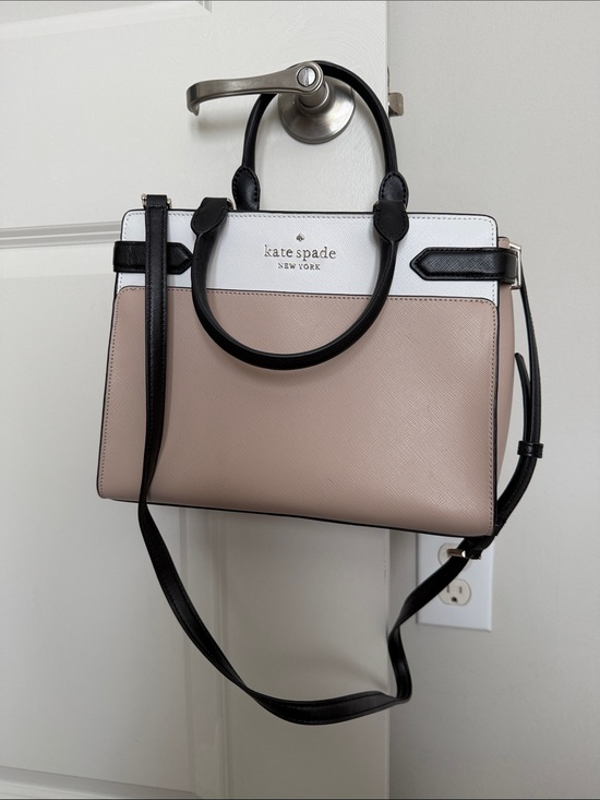 kate spade Handbags - kate spade Two-Tone Blush, White & Black Satchel